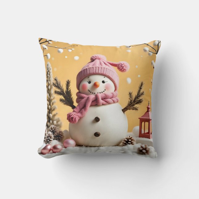 Pastel Christmas - Throw Pillow  (Front)