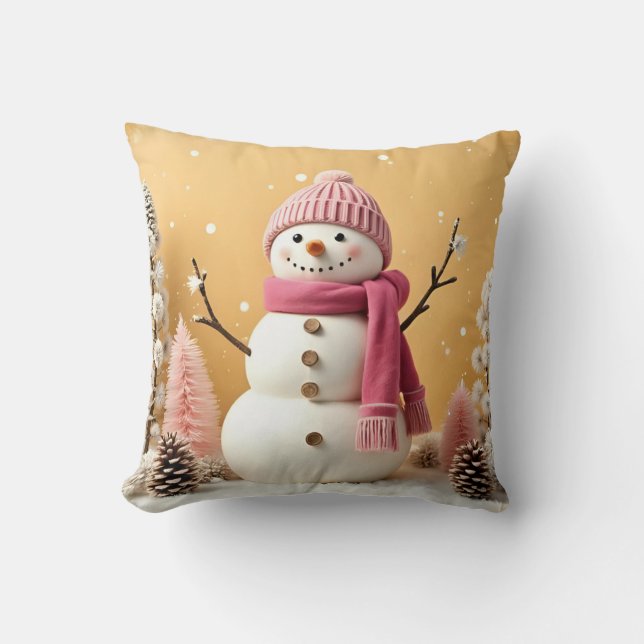 Pastel Christmas - Throw Pillow  (Front)
