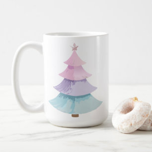 Pastel Christmas Tree Coffee Mug