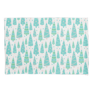 Pastel Christmas Tree Forest Pillowcase