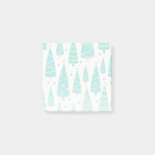Pastel Christmas Tree Forest Post-it Notes