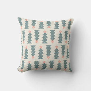 Pastel Christmas Trees Cushion