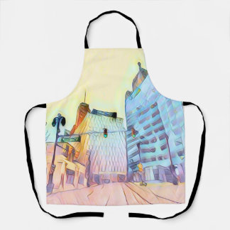 Pastel Cityscape Apron