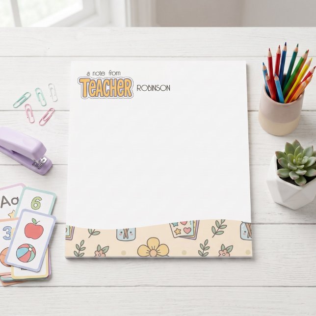 Pastel clipart Teacher appreciation retro  Notepad (Creator Uploaded)