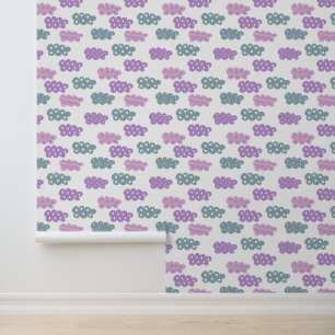 pastel cloud pattern wallpaper