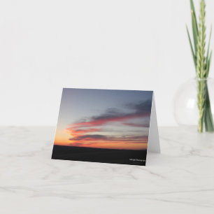 Pastel Clouds at Dusk  Holiday Card
