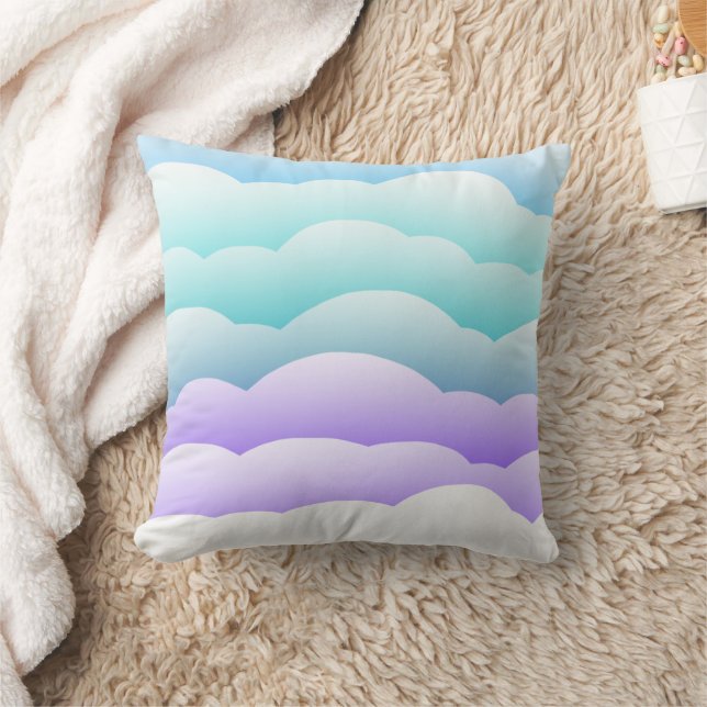 Pastel Clouds Pillow (Blanket)
