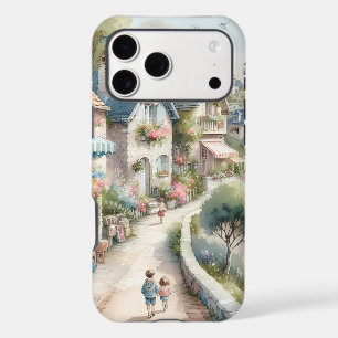 Pastel Coastal Cottage Village Escape