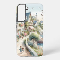 Pastel Coastal Cottage Village Escape