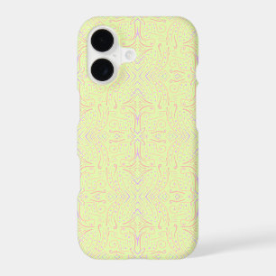 Pastel Color Dots And Tapered Lines Pattern Art
