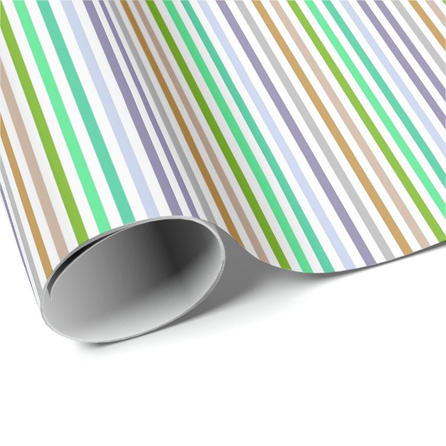 pastel color lines wrapping paper (Roll Corner)