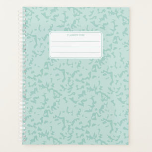 Pastel Color Marble Pattern Speckled Yearly Planner