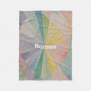 Pastel Color Wheel Odyssey Personalised Fleece Blanket
