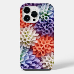 PASTEL COLORED 3-D LOOK HYACYNTH FLOWERS iPhone 14 PRO MAX CASE