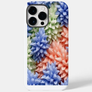 PASTEL COLORED 3-D LOOK HYACYNTH FLOWERS iPhone 14 PRO MAX CASE