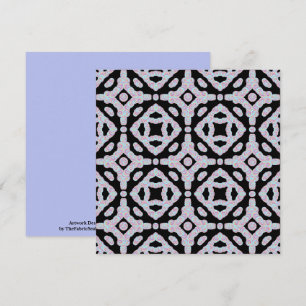 Pastel Colored Squiggly Discs Symmetrical Pattern Card