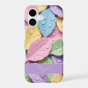 Pastel Colorful Leaf Pattern