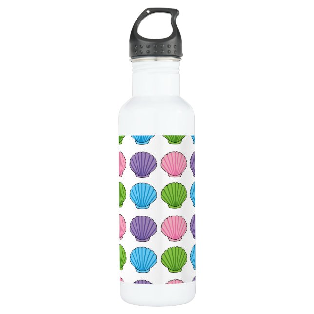 Pastel Colorful Seashell Pack 710 Ml Water Bottle (Front)
