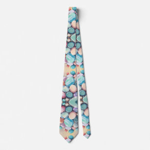 Pastel colorful stones tie
