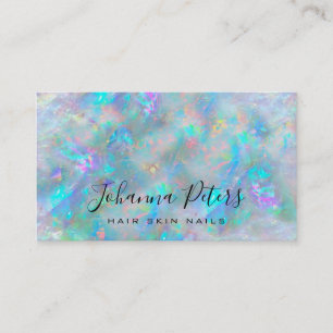 pastel colors abstract opal texture business card