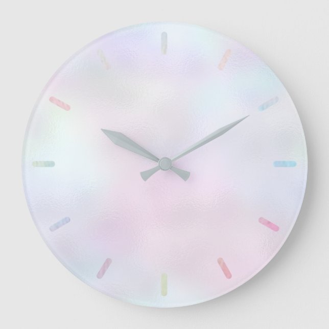 pastel colors large clock (Front)