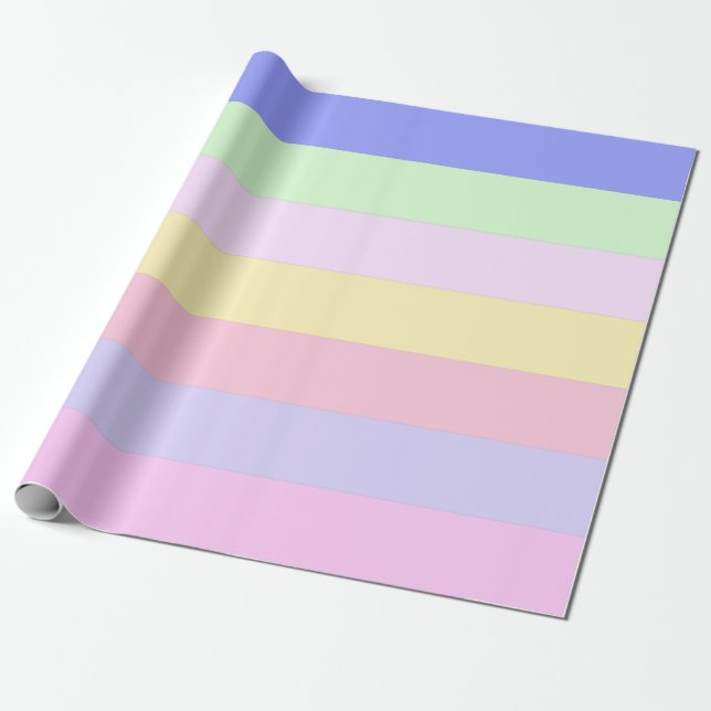 PASTEL COLORS  WRAPPING PAPER (Unrolled)