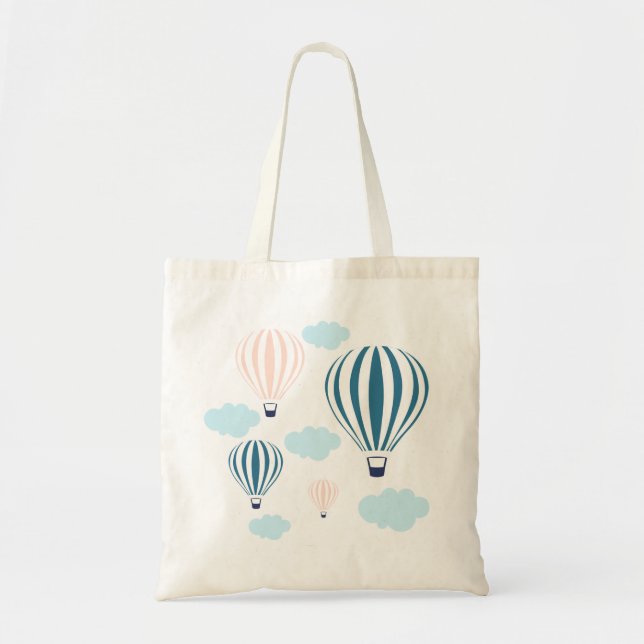 Pastel Colour Balloon Tote Bag (Front)