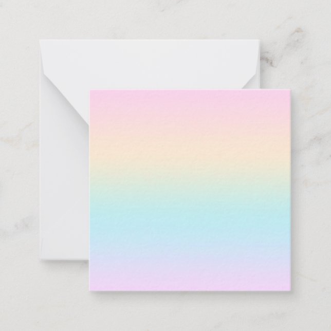 Pastel colour gradient card (Front)
