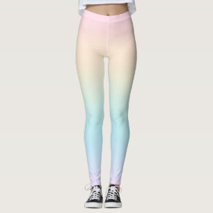 Pastel colour gradient leggings