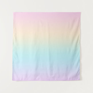 Pastel colour gradient tapestry