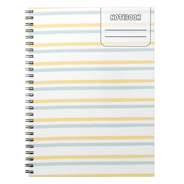 Pastel Colour Line Notebook (Front)