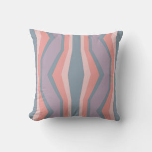 pastel colour lines pattern cushion