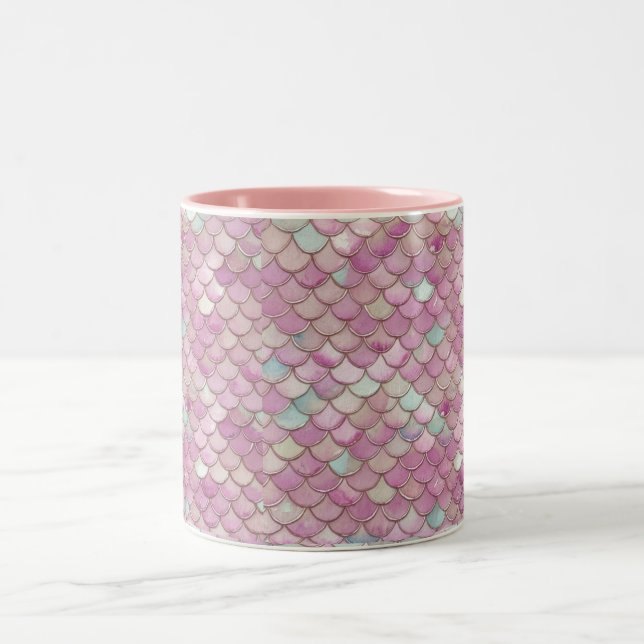 Pastel colour mermaid Mug (Center)