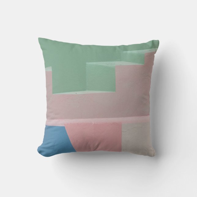 Pastel Colour Mid Century Modern Outdoor Cushion (Front)
