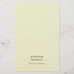 Pastel colour minimalist modern trendy own name stationery