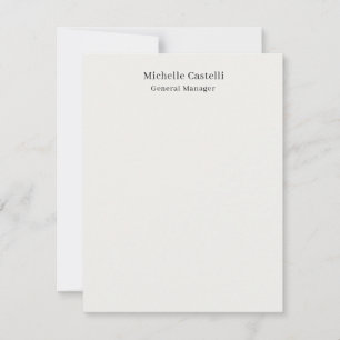 Pastel Colour Professional Unique Classical Simple Card