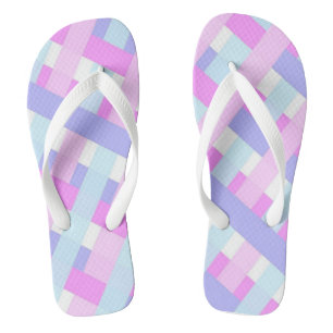 Pastel Colour Spring & Summer Abstract Stripes Thongs