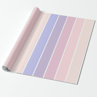 pastel colour stripes wrapping paper