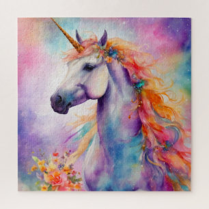 Pastel Colour Unicorn Jigsaw Puzzle