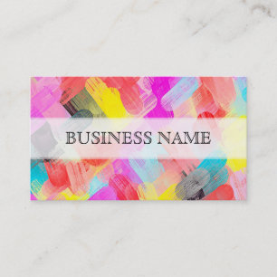 Pastel Coloured Abstract Background #3 Business Card