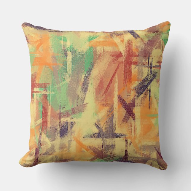 Pastel Coloured Abstract Background #3 Cushion (Front)
