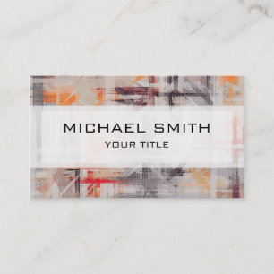 Pastel Coloured Abstract Background Business Card