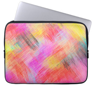 Pastel Coloured Abstract Background Laptop Sleeve