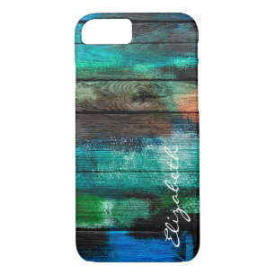 Pastel Coloured Abstract Monogram #3 iPhone 8/7 Case