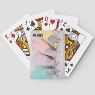 Pastel Coloured Cake Decorating Tools Photograph Playing Cards