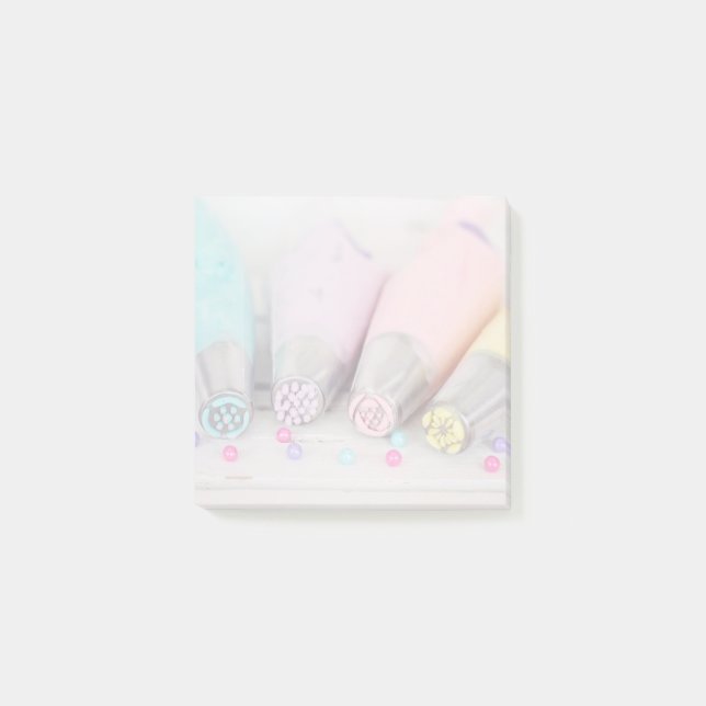 Pastel Coloured Cake Decorating Tools Photograph Post-it Notes (Front)