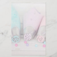 Pastel Coloured Cake Decorating Tools Photograph