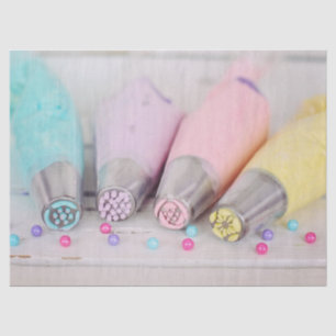 Pastel Coloured Cake Decorating Tools Photograph Tissue Paper