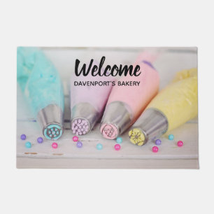 Pastel Coloured Cake Decorating Tools Welcome Doormat