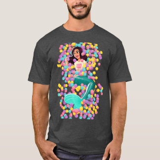 pastel coloured mermaid T-Shirt